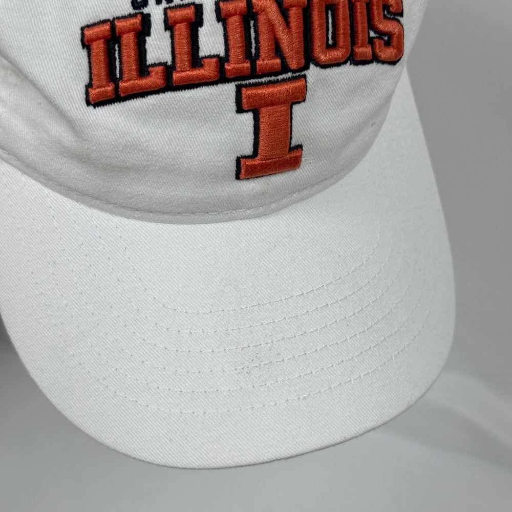University of Illinois Fighting Illini Zephyr White Adjustable Baseball Cap - Picture 9 of 11